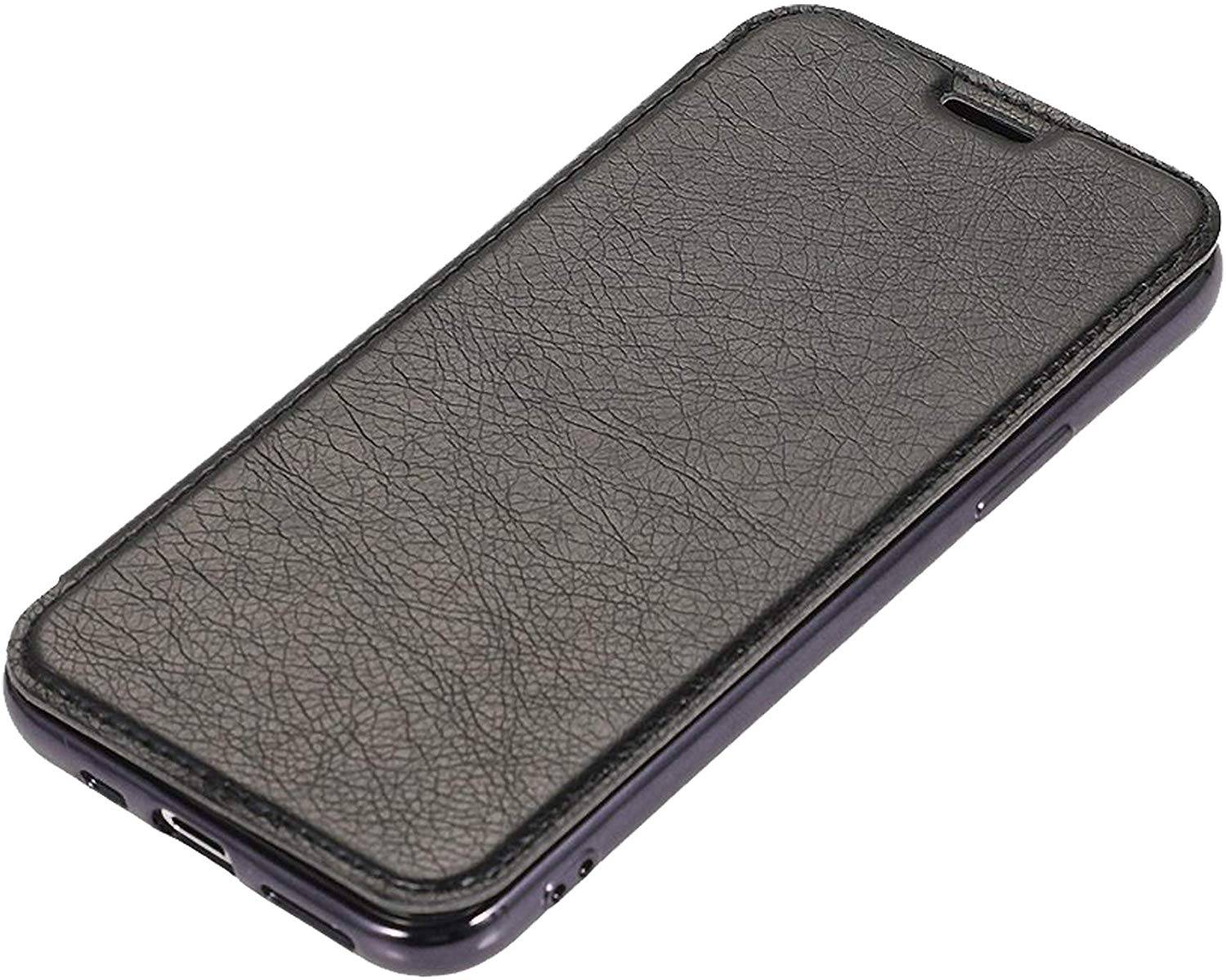 Buch Tasche Cover für iPhone XS Max Hülle Etui Brieftasche Schutzhülle Case Schutz Schwarz