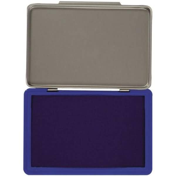 Stempelkissen Größe 2 mit Metalldeckel blau