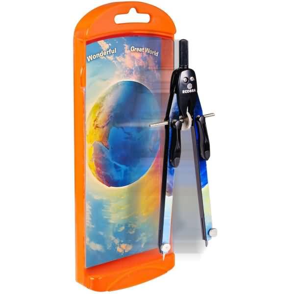 Schnellverstell-Zirkel duo-Tec schwarz/orange