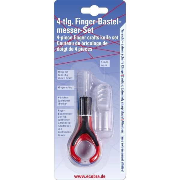 Finger-Bastelmesser-Set 4-teilig