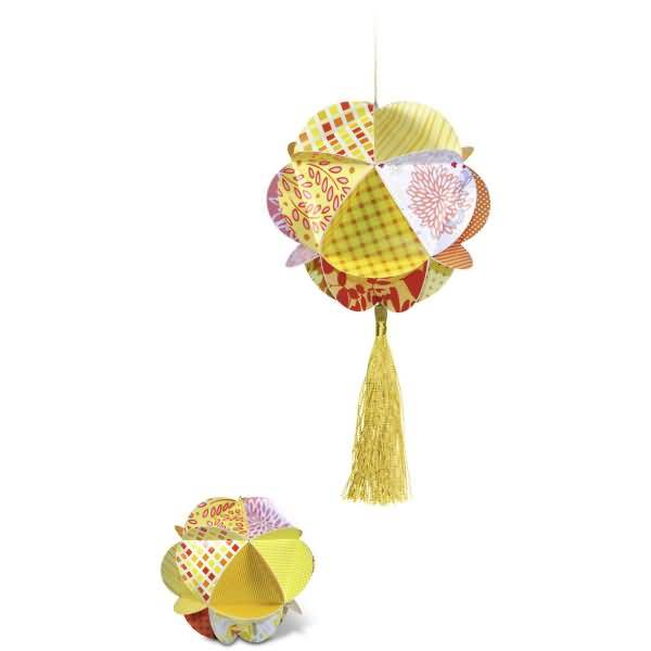 Paper Globes VE=6 Stück Citrine