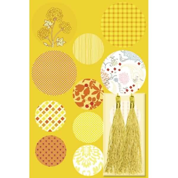 Paper Globes VE=6 Stück Citrine