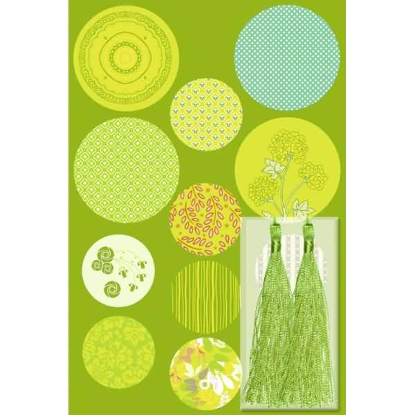 Paper Globes VE=6 Stück Jade