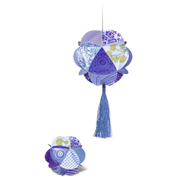 Paper Globes VE=6 Stück Saphire