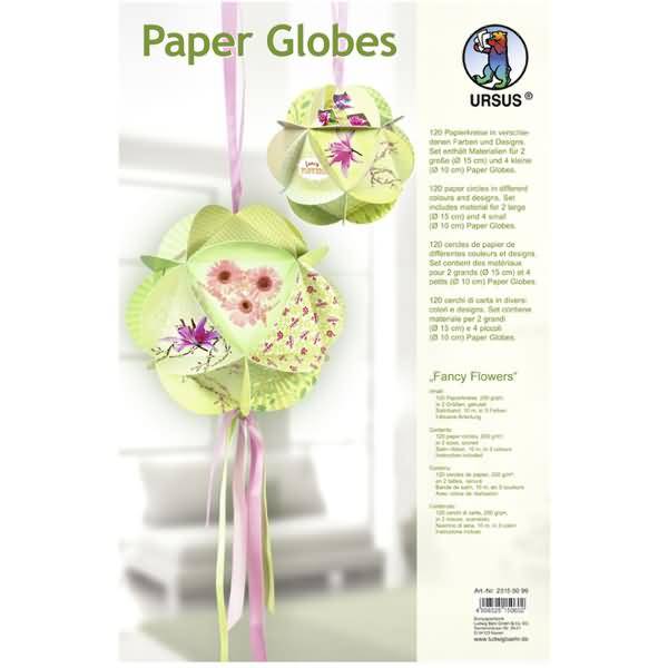 Paper Globes VE=6 Stück Fancy Flowers