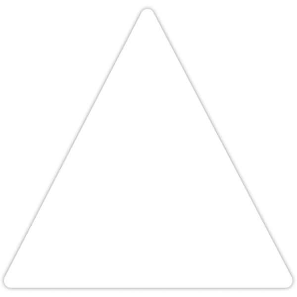 Künstler-Aquarellkarton Zentangle Kacheln blanko Dreieck VE=25 Stück weiß