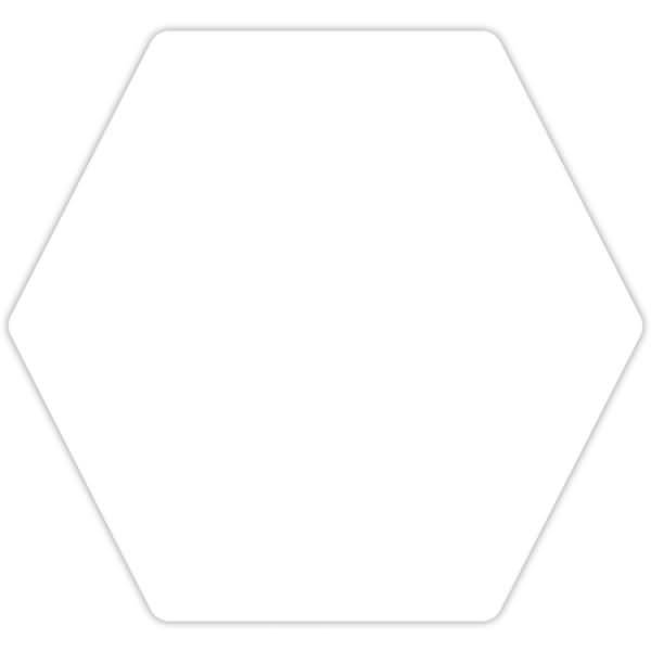 Künstler-Aquarellkarton Zentangle Kacheln blanko Sechseck VE=25 Stück weiß