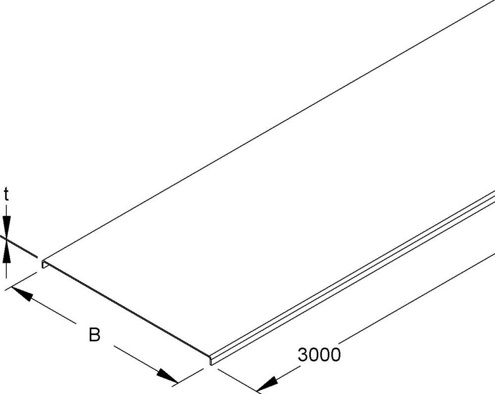 Niedax Kabelrinnendeckel RDS 400
