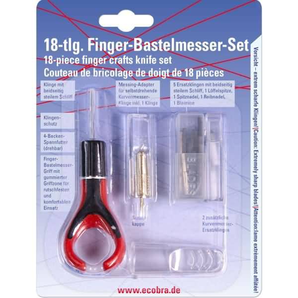 Finger-Bastelmesser-Set 18-teilig