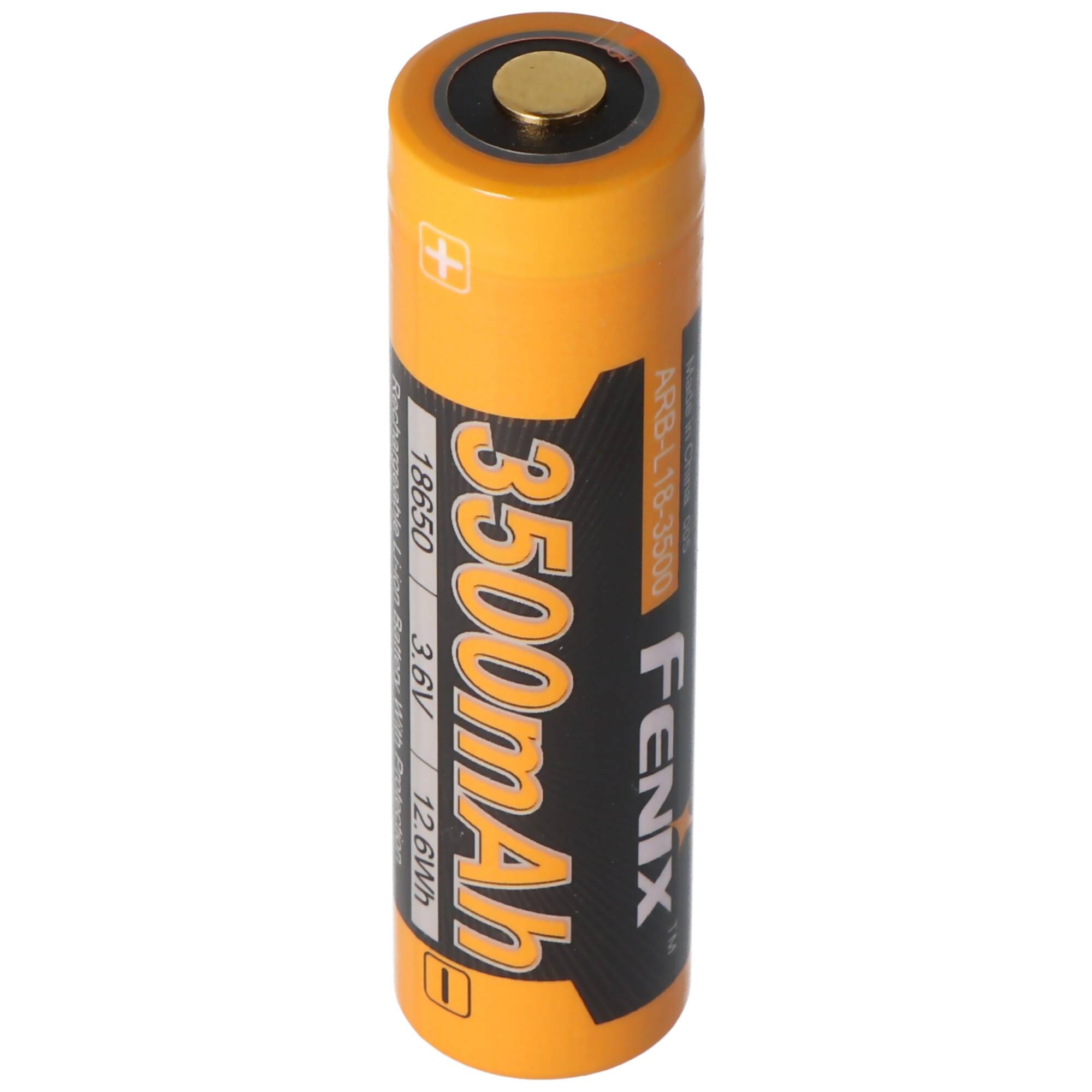 Panasonic 18650 Li-Ion Akku mit 3500mAh und 3facher Schutzschaltung, 68.66x18,4mm