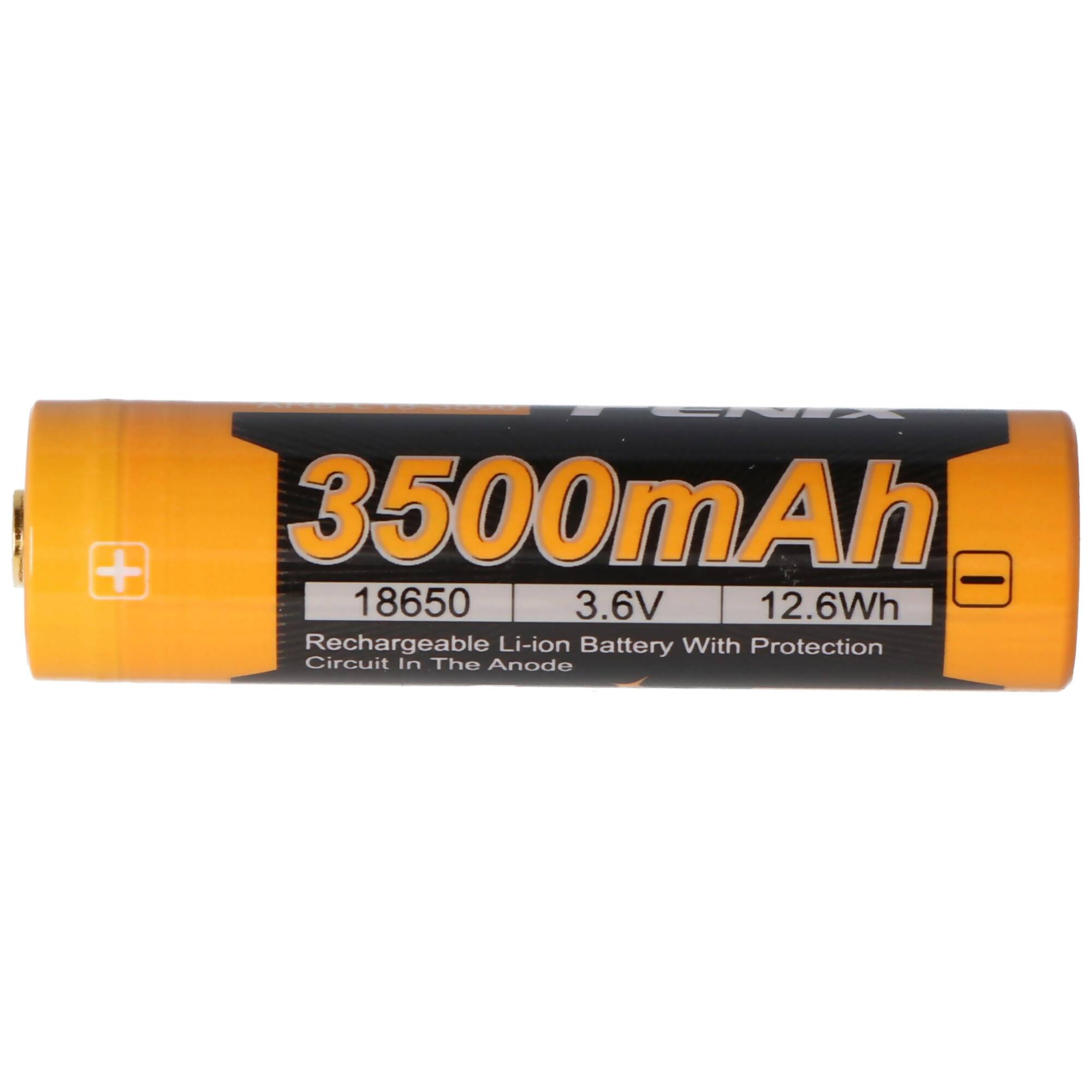 Panasonic 18650 Li-Ion Akku mit 3500mAh und 3facher Schutzschaltung, 68.66x18,4mm