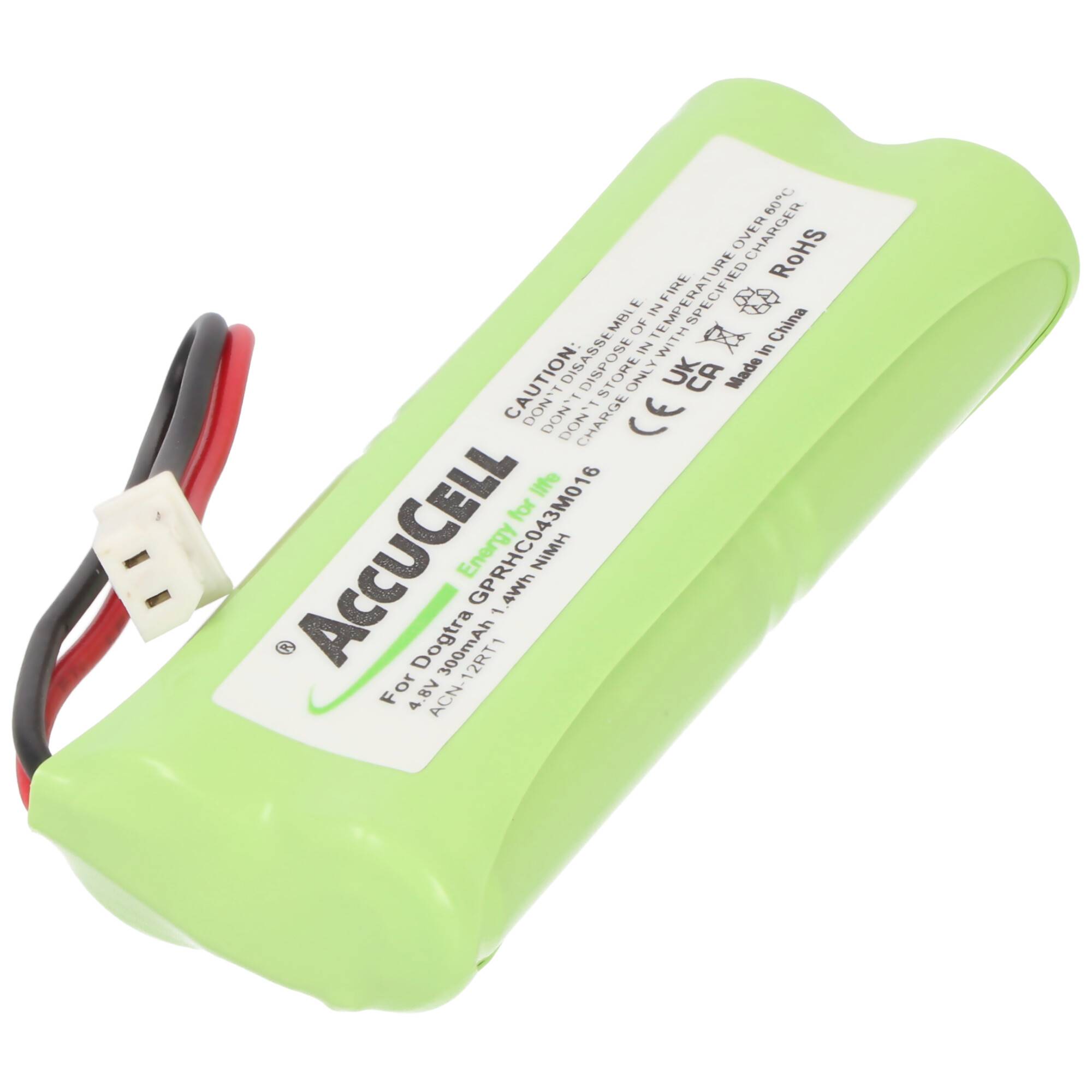 Akku passend für Dogtra GPRHC043M016 Akku BP12RT 4,8 Volt 300mAh