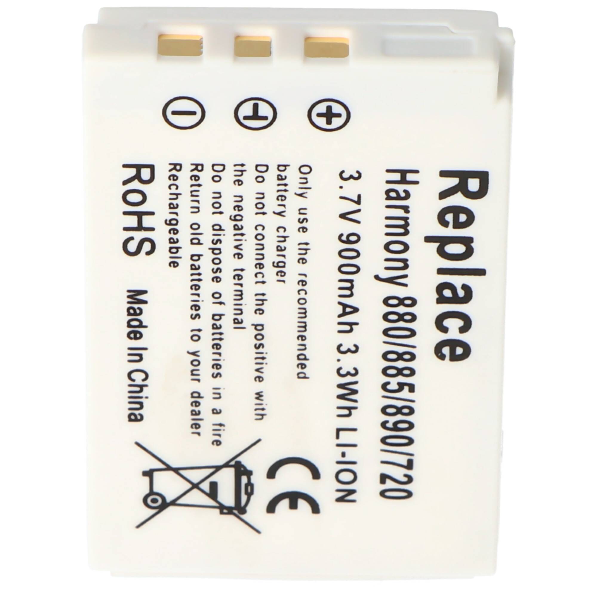 Akku passend für Logitech Harmony 900, 880, 885, 890, 720 Akku 900mAh