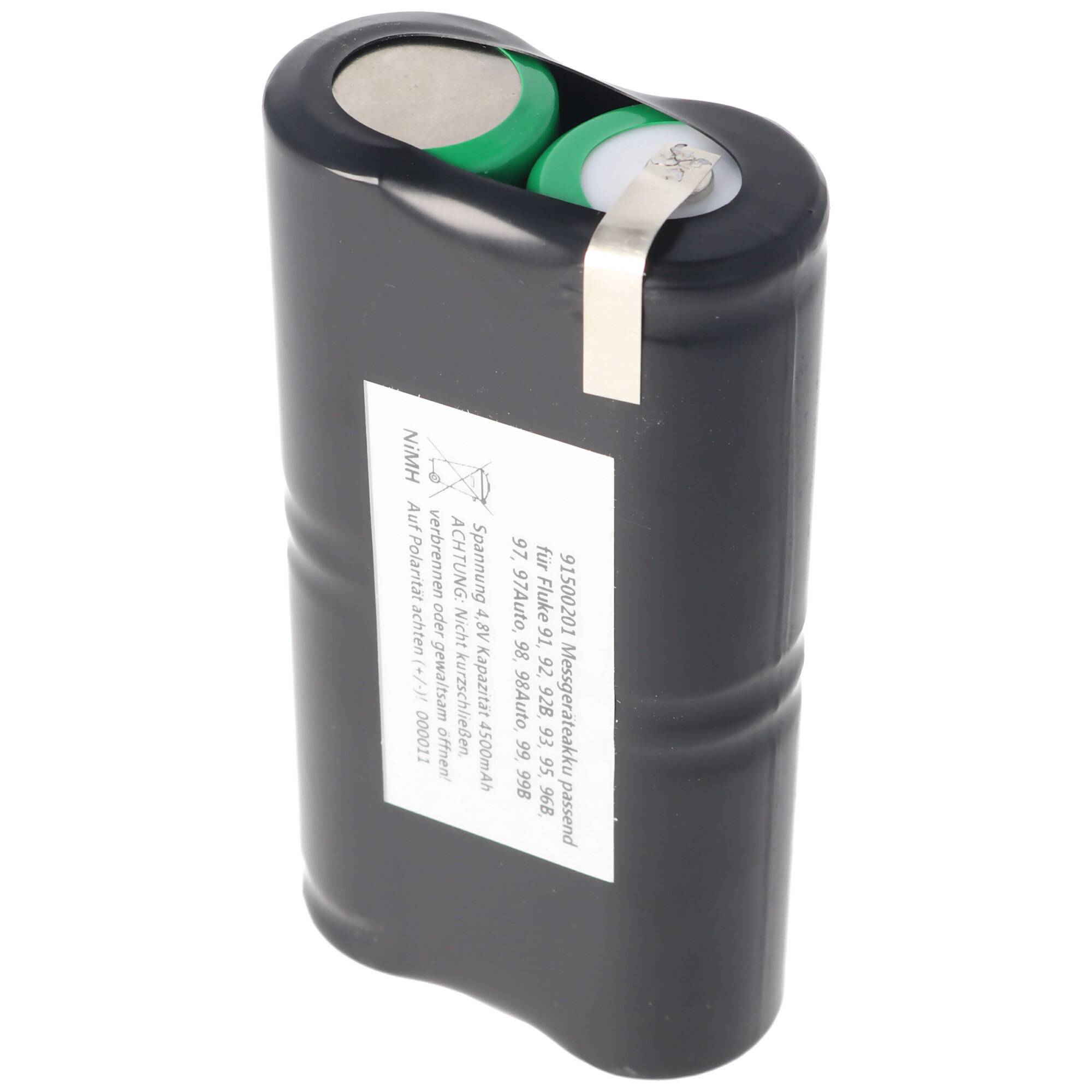 Akkupack für Fluke ScopeMeter PM9086 Akku NiMH 4,8 Volt 4000mAh