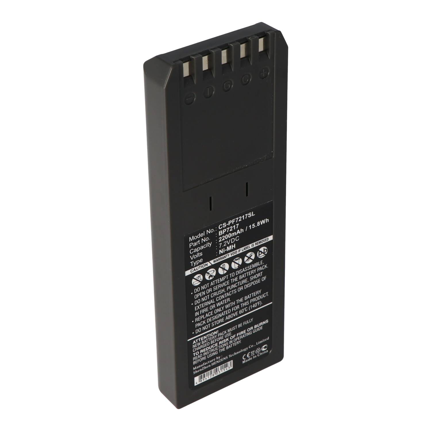 Akku passsend für Fluke Typ BP7217, BP-7217 7,2 Volt 2200mAh NiMH Akku