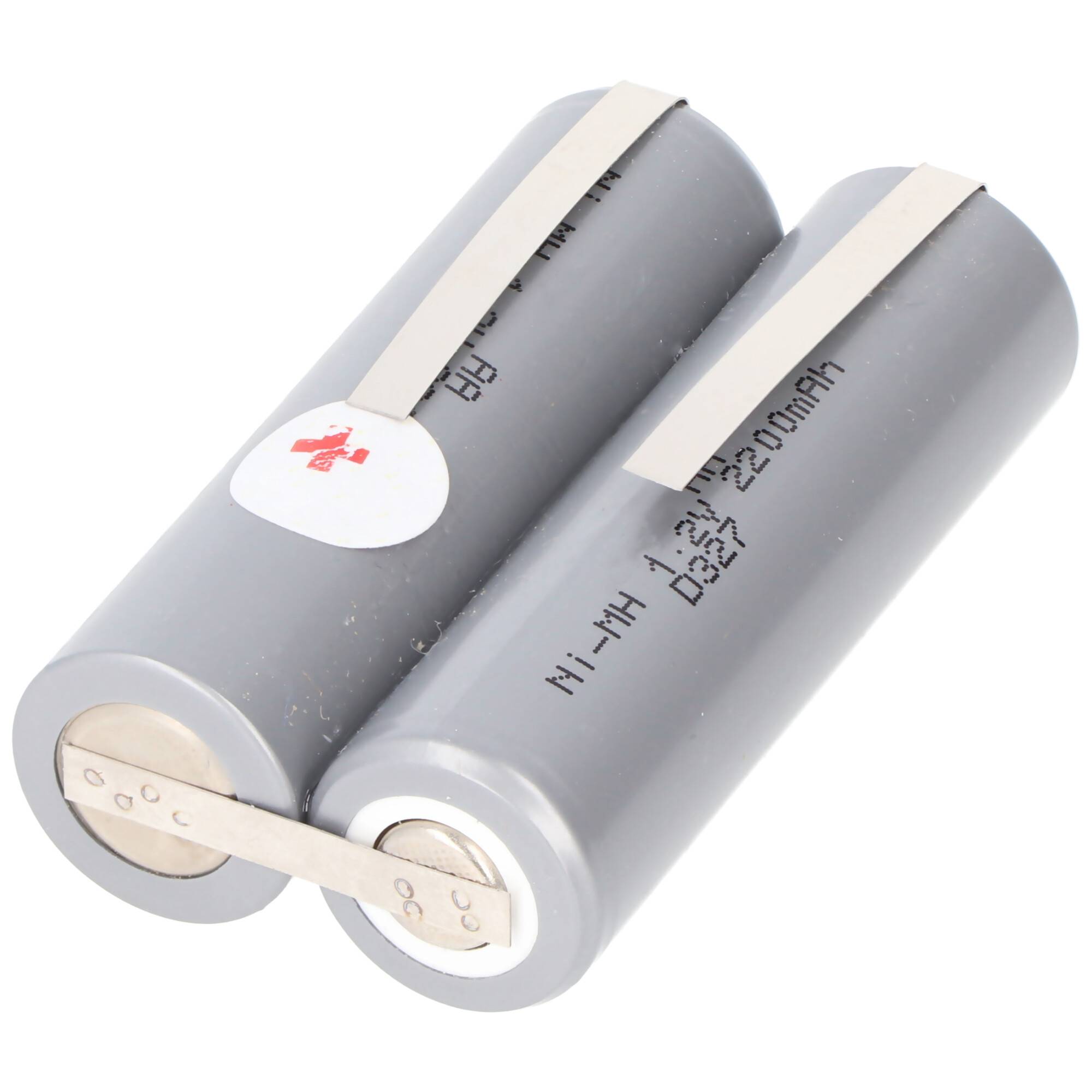 Akku passend für Haarschneider 2,4 Volt NiMH Mignon AA typ. 2200mAh, 49x15x28mm
