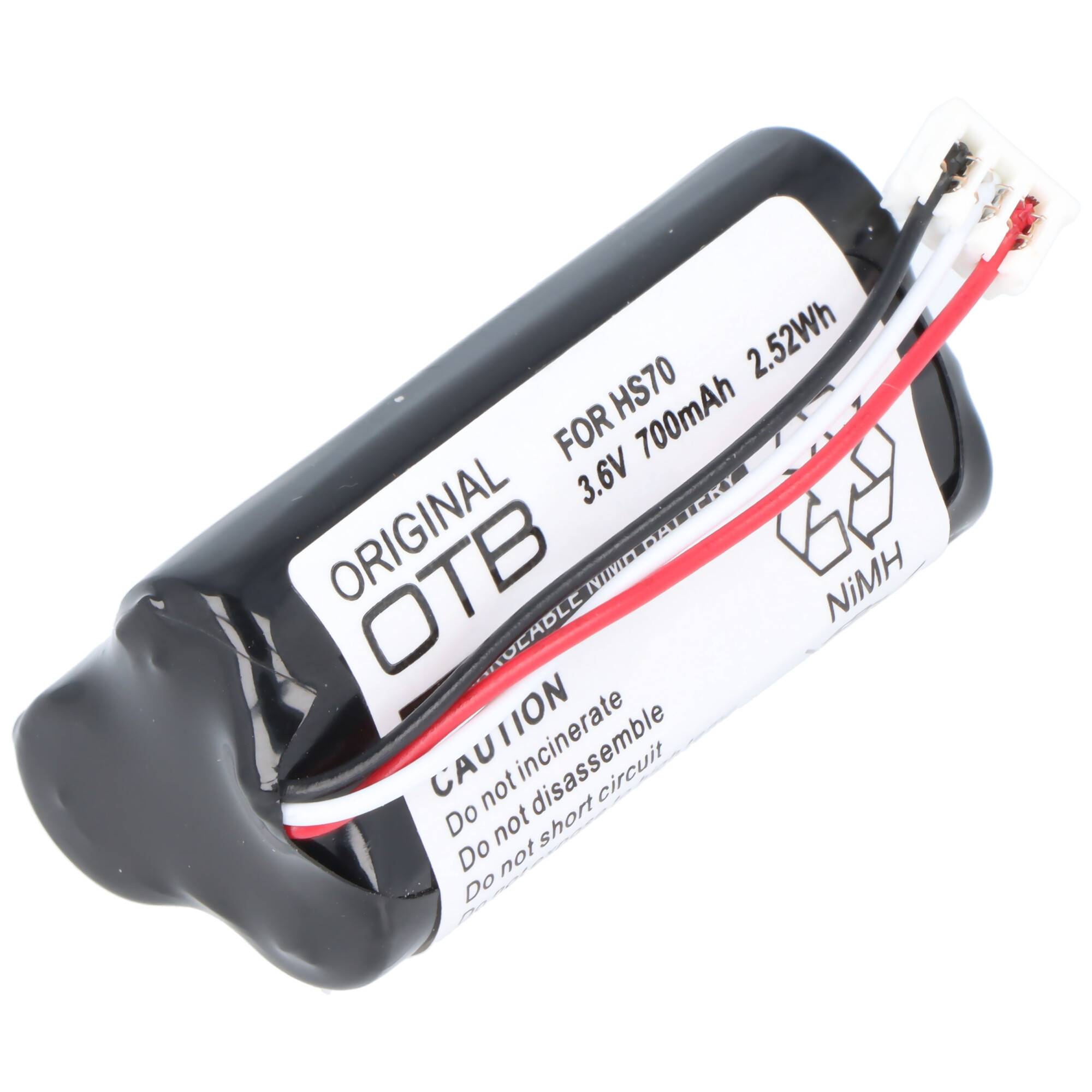 Wella Xpert HS70 Akku hohe Version, 520902, HR-AAAU 3,6 Volt 700mAh, 45.60 x 19.70 x 19.70mm