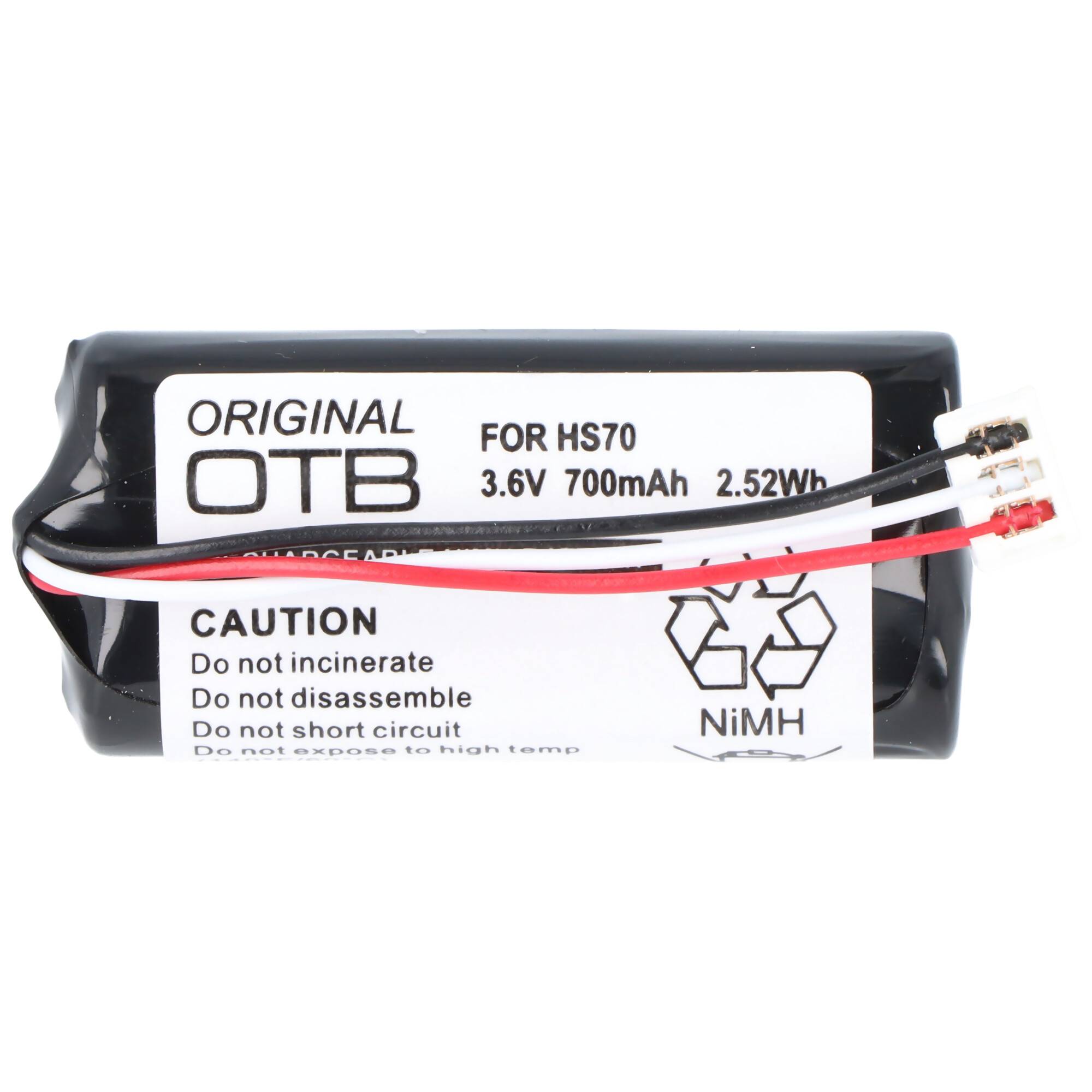 Wella Xpert HS70 Akku hohe Version, 520902, HR-AAAU 3,6 Volt 700mAh, 45.60 x 19.70 x 19.70mm