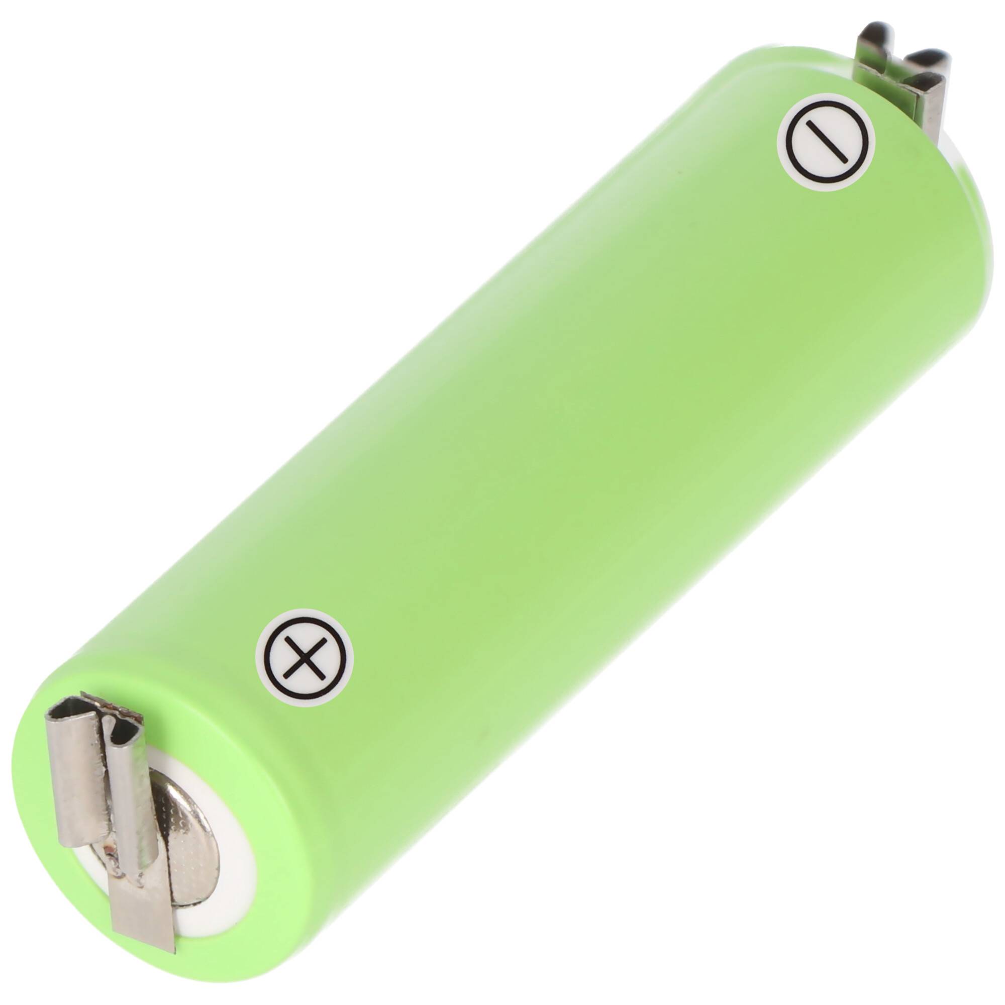 Akku 2200mAh AA auch passend für Wella Contura HS61 ca. 50,5x14,5mm (Neu NiMH 2200mAh Akku)