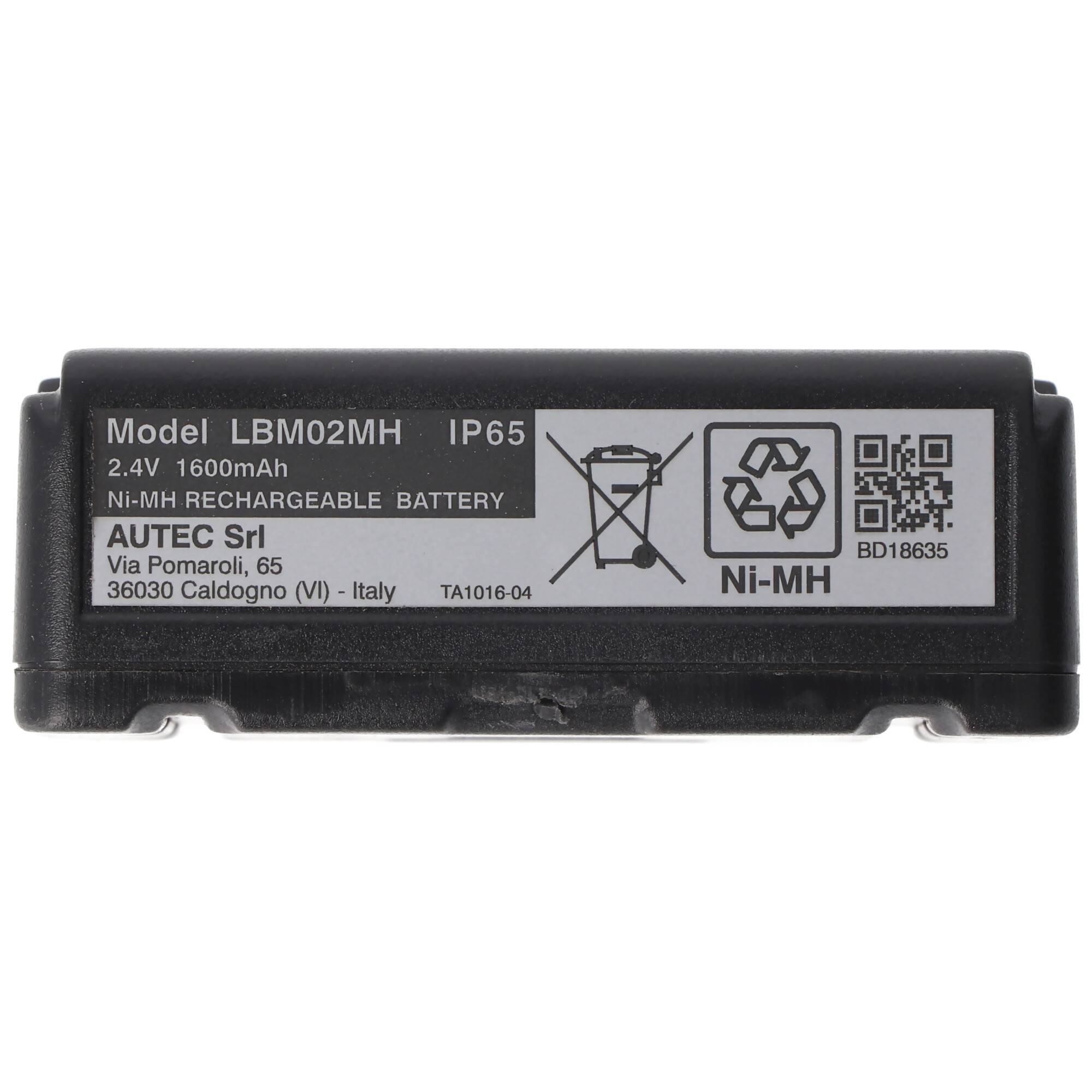 Autec LBM02MH Kranakku NiMH Akku mit 1600mAh und 2,4 Volt