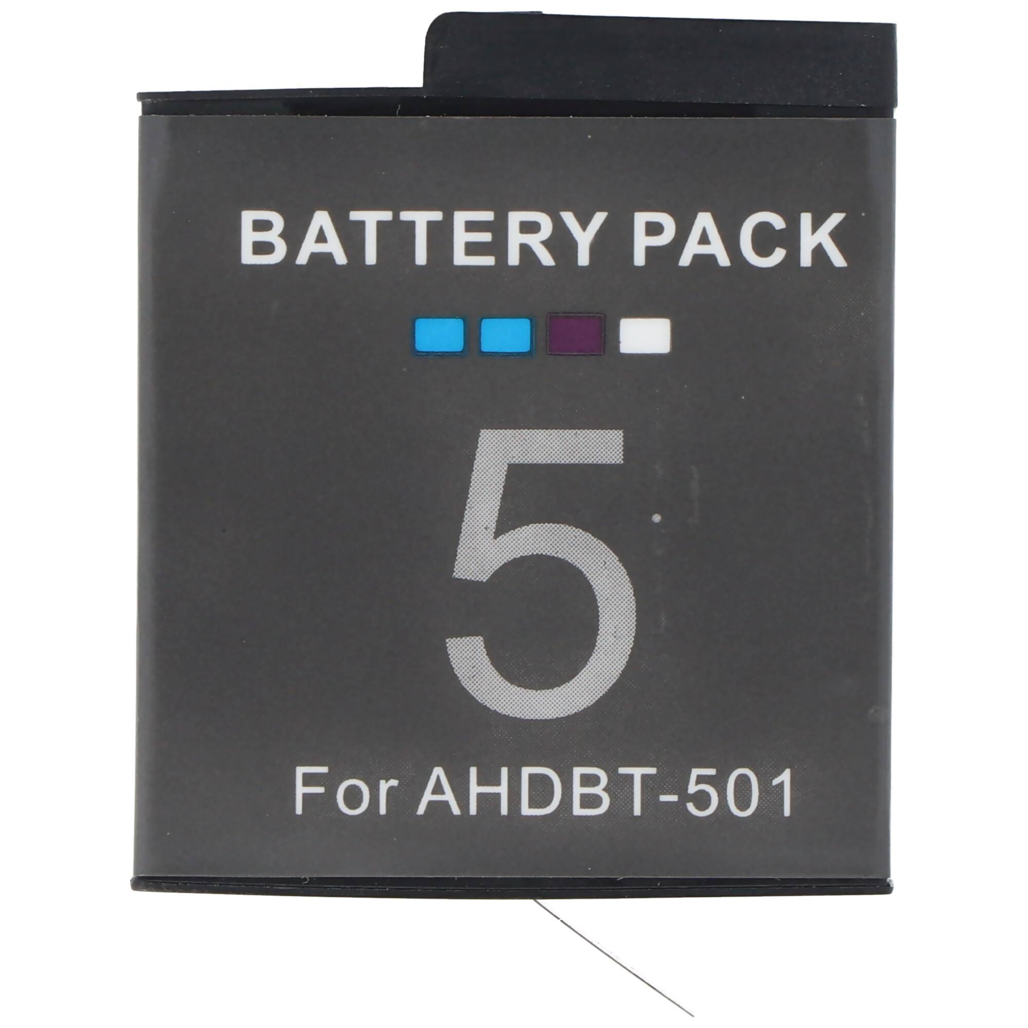 Akku passend für den GoPro Hero 5 Akku AABAT-001 Li-Ion 3,85 Volt