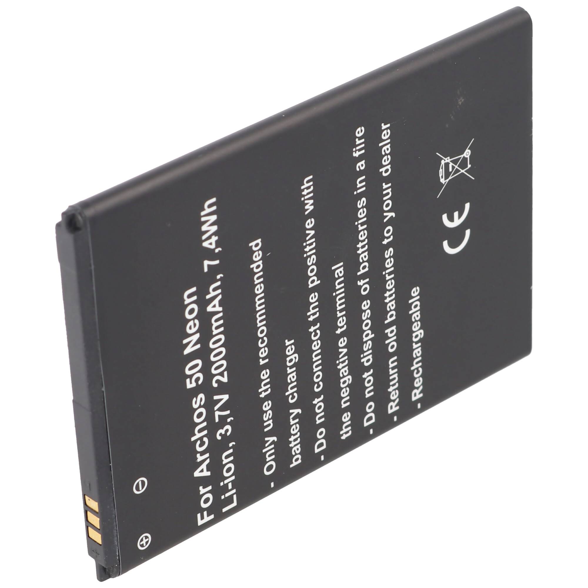 Akku passend für den Archos AC50NE Akku Archos 50 Neon 77,9 x 56,0 x 4,3mm