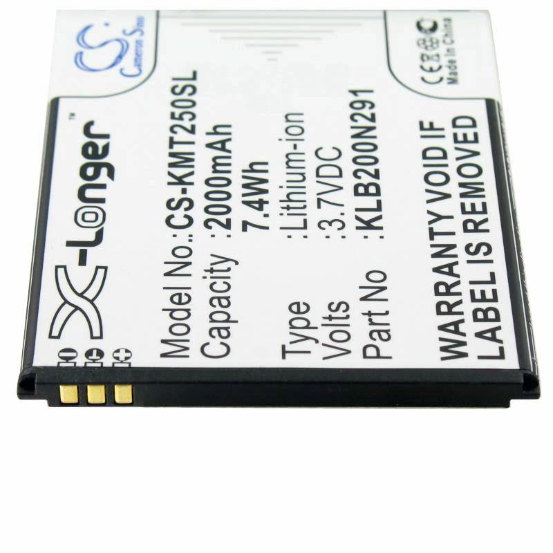 Ein Lithium-Ionen-Telefonakku mit dem Etikett „X-Longer
