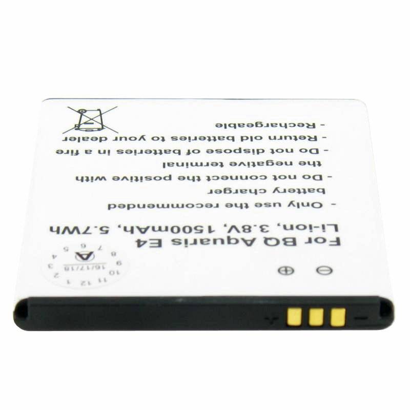 Akku passend für BQ Aquaris E4 B46, BQ 1700 Li-Polymer 3,8 Volt 1700mAh