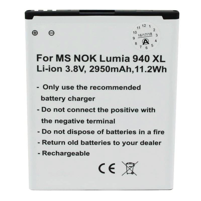Akku passend für Microsoft Lumia 940 XL Akku BV-T4D, Nokia Lumia 940XL