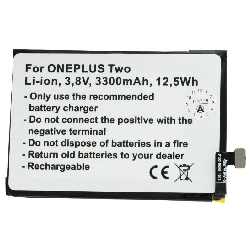 Akku passend für den ONEPLUS 2, A2001, A2003, A2005, Two Akku BLP597