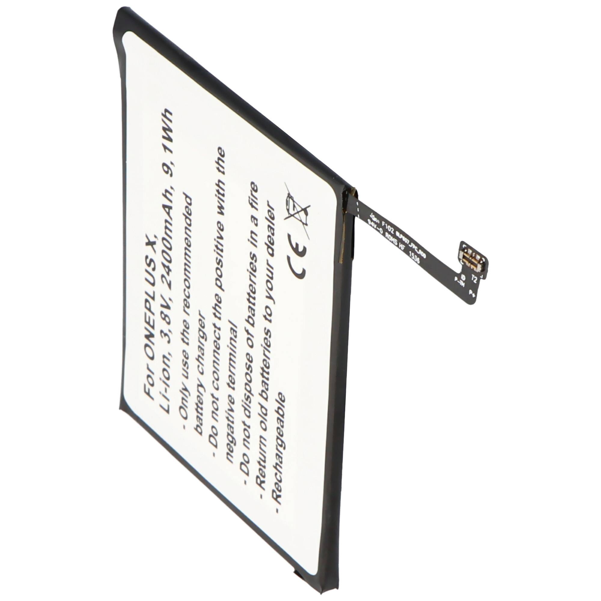 Akku passend für den ONEPLUS X Akku E1000, X OPPO A30, A30 Dual SIM TD-LTE, BLP607