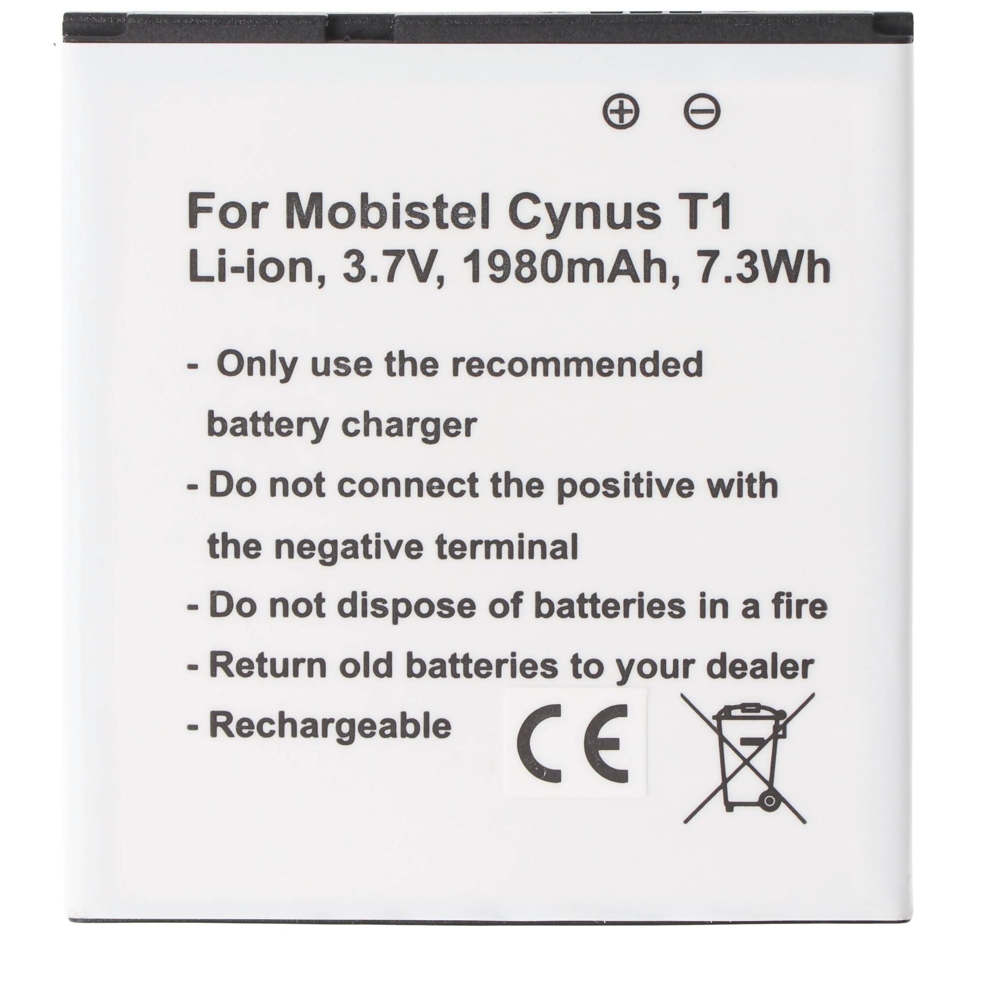 MOBISTEL Cynus T1 Akku als Nachbau von Accucell passend für BTY26179, BTY26179MOBISTEL/STD