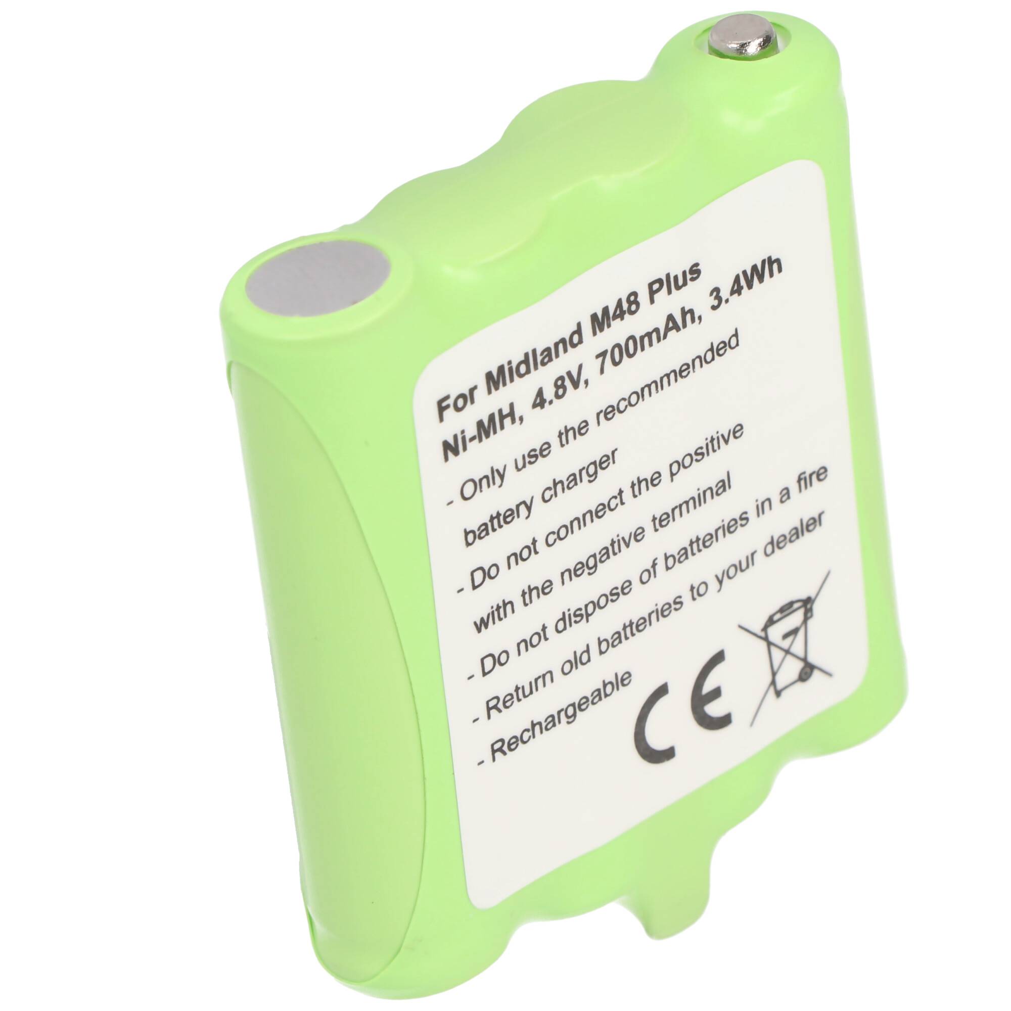 Akku passend für Midland G6, G8, M24, M48, M48 Plus, M99, M99 Plus, BATT6R, PB-G8