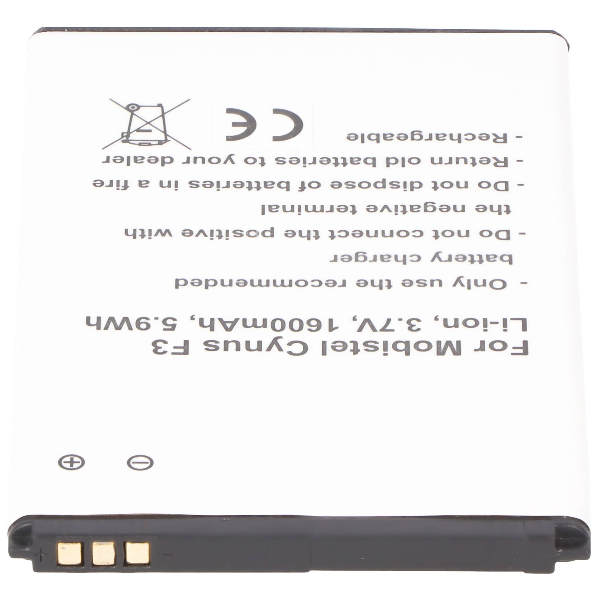 MOBISTEL Cynus F3 Akku als Nachbau von AccuCell passend für BTY26181