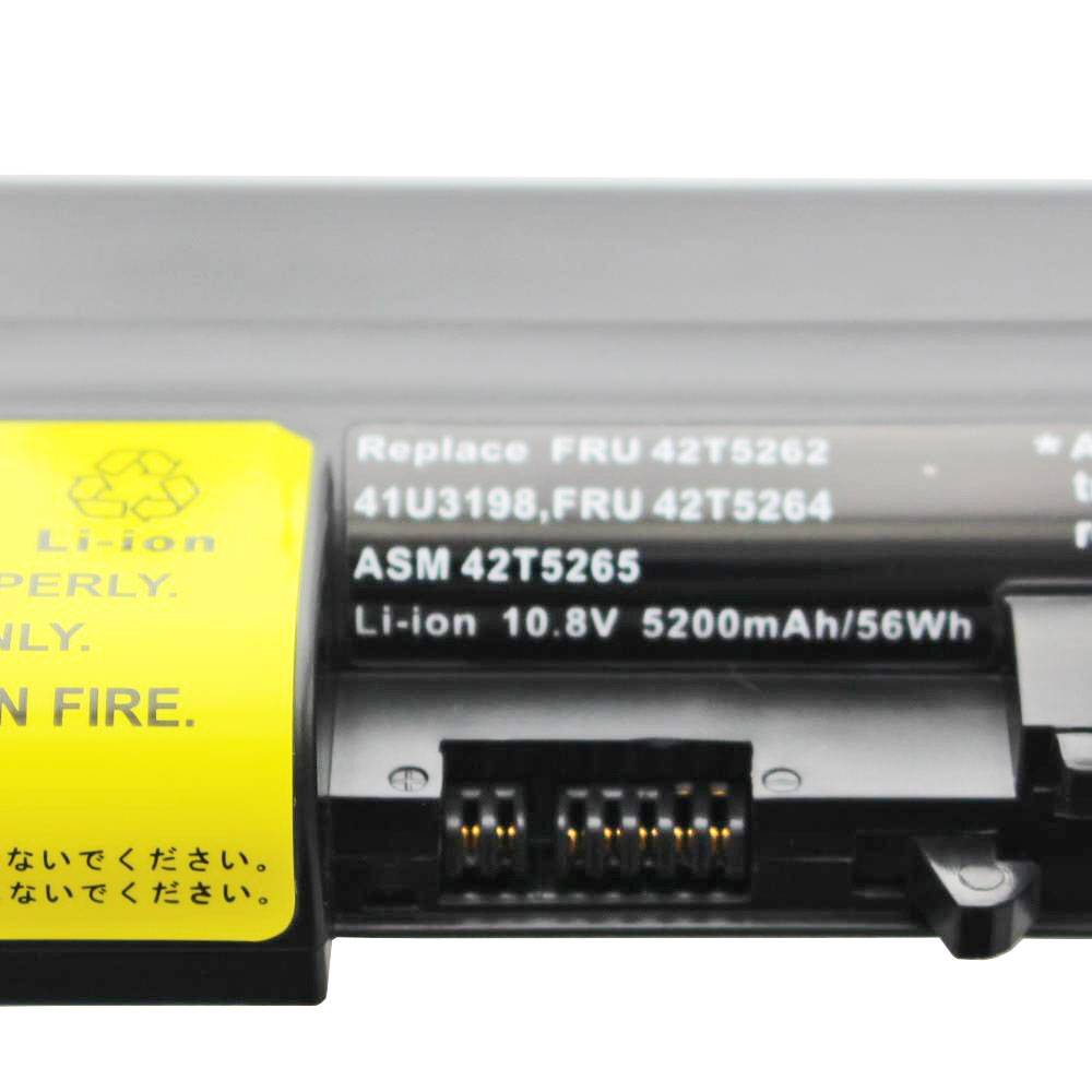 Akku für Lenovo ThinkPad R61 Serie, R400 Serie, T61 Serie 5200mAh