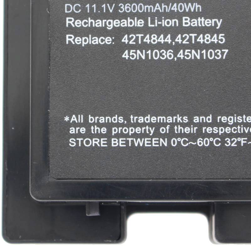 Akku passend für den Lenovo ThinkPad T420s Akku 0A36287, 42T4844, 42T4845, ASM 42T4846, FRU 42T4847, flache Version