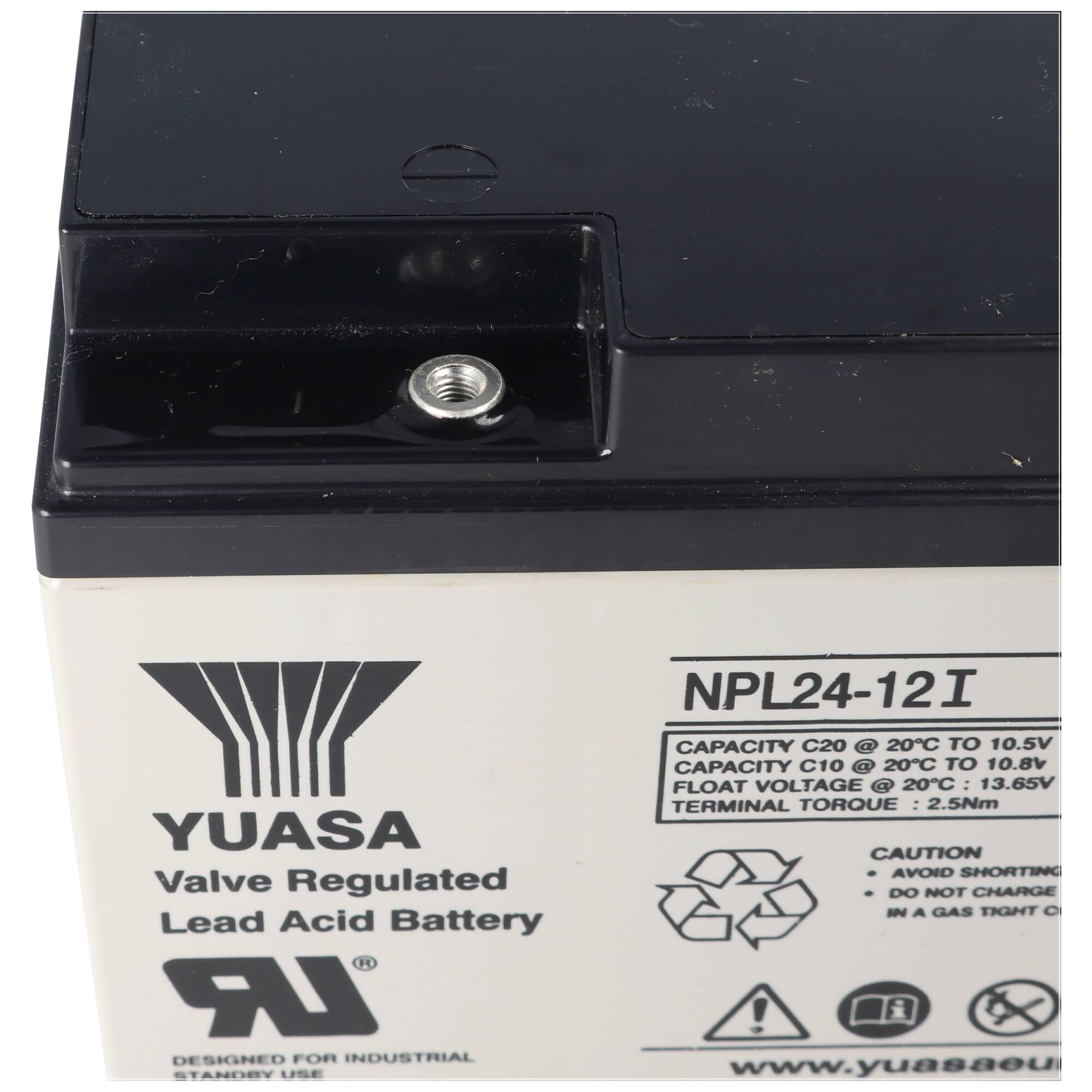 Yuasa NPL24-12i PB Blei Akku, mit M5 versenktem Schraubanschluss 175x165x125mm