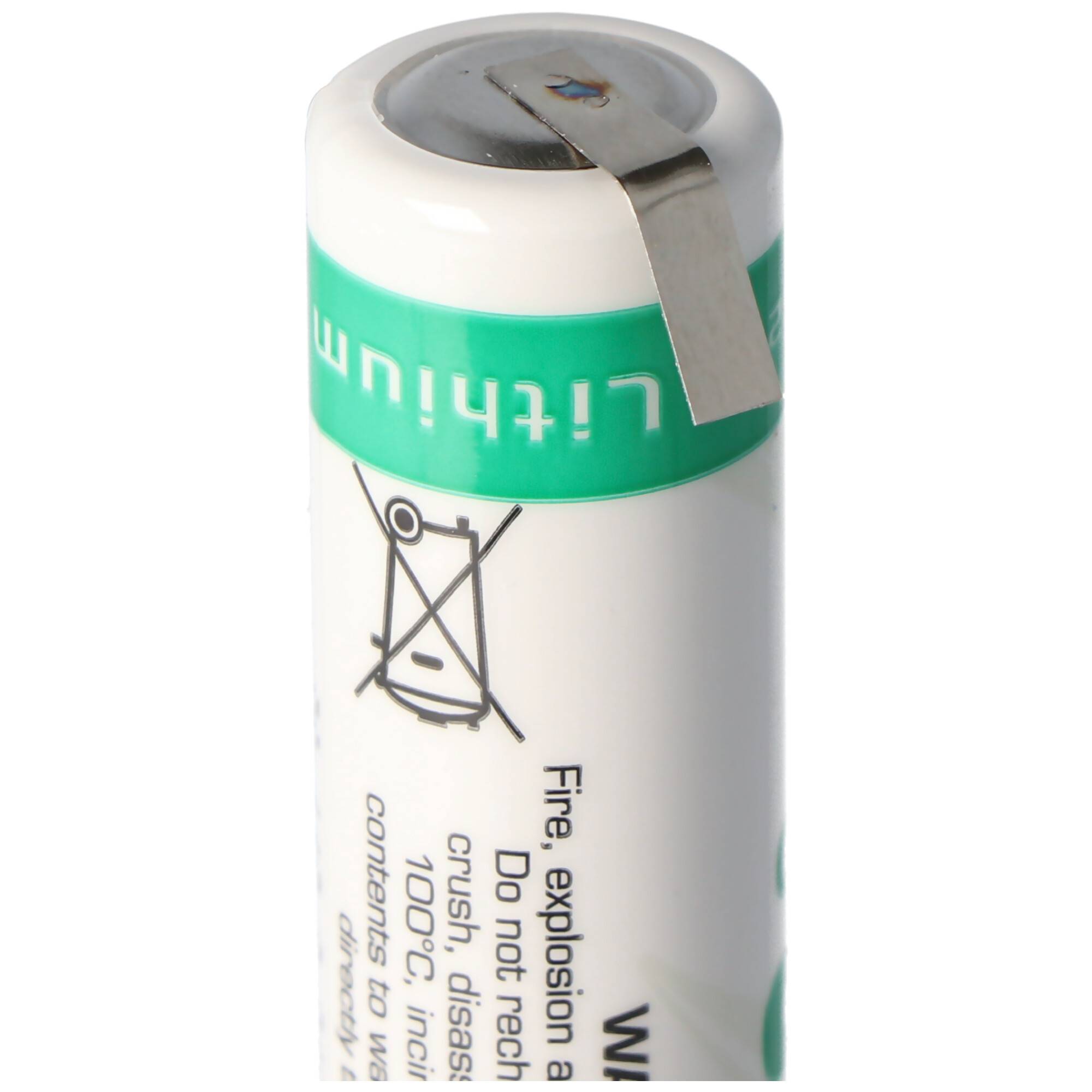 SAFT LS14500CNR Lithium Batterie mit U-Form Lötfahnen