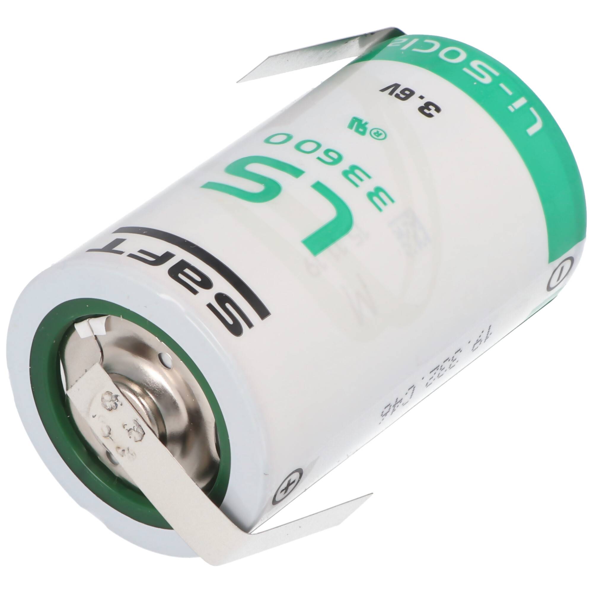 SAFT LS33600 Lithium Batterie 3.6V Primary mit Lötfahne Z-Form