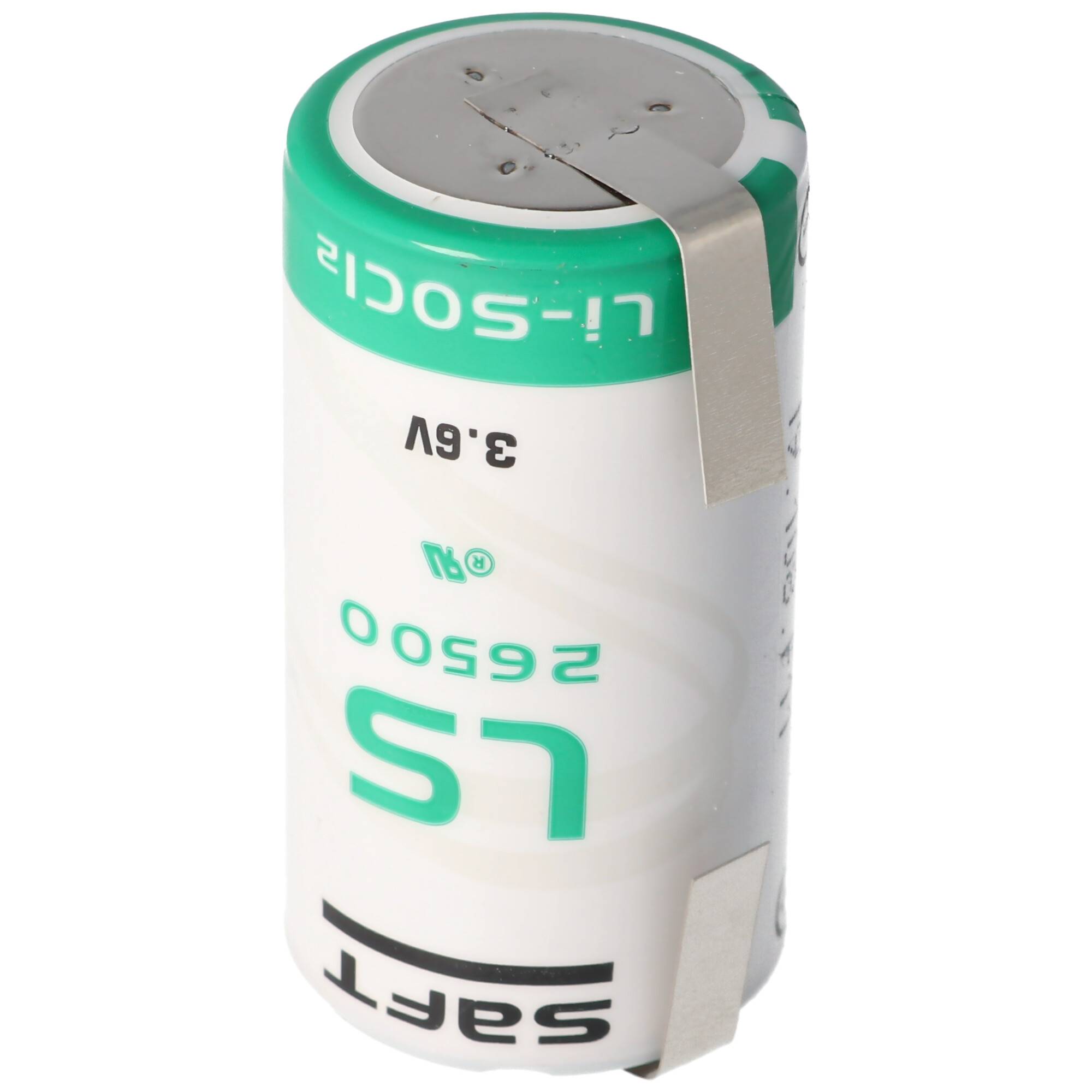 SAFT LS26500 Lithium Batterie Li-SOCI2, C-Size mit Lötfahne U-Form