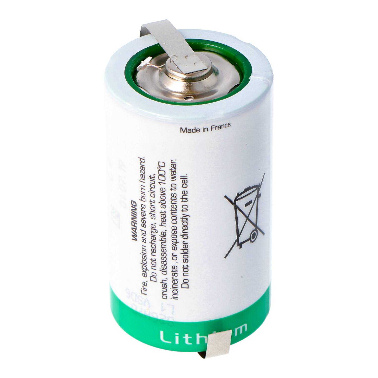 SAFT LSH 20 Lithium Batterie 3.6V Primary LSH20 mit Z-Lötfahnen