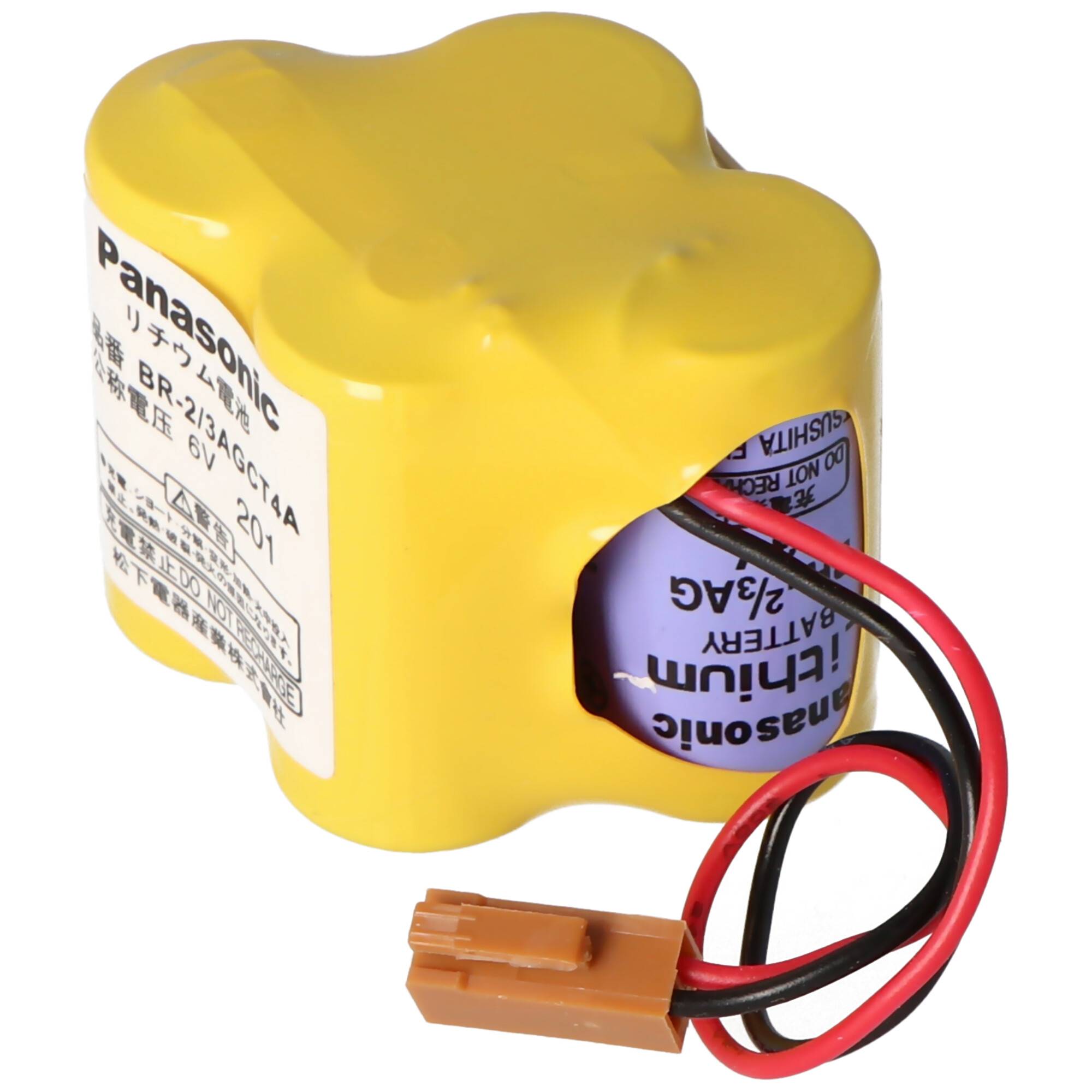 Panasonic Original Lithium Batterie 2400mAh CNC BR-2/3AGCT4A, Fanuc A98L-0031-0025, BR-2/3AG, mit Panasonic Zellen in E
