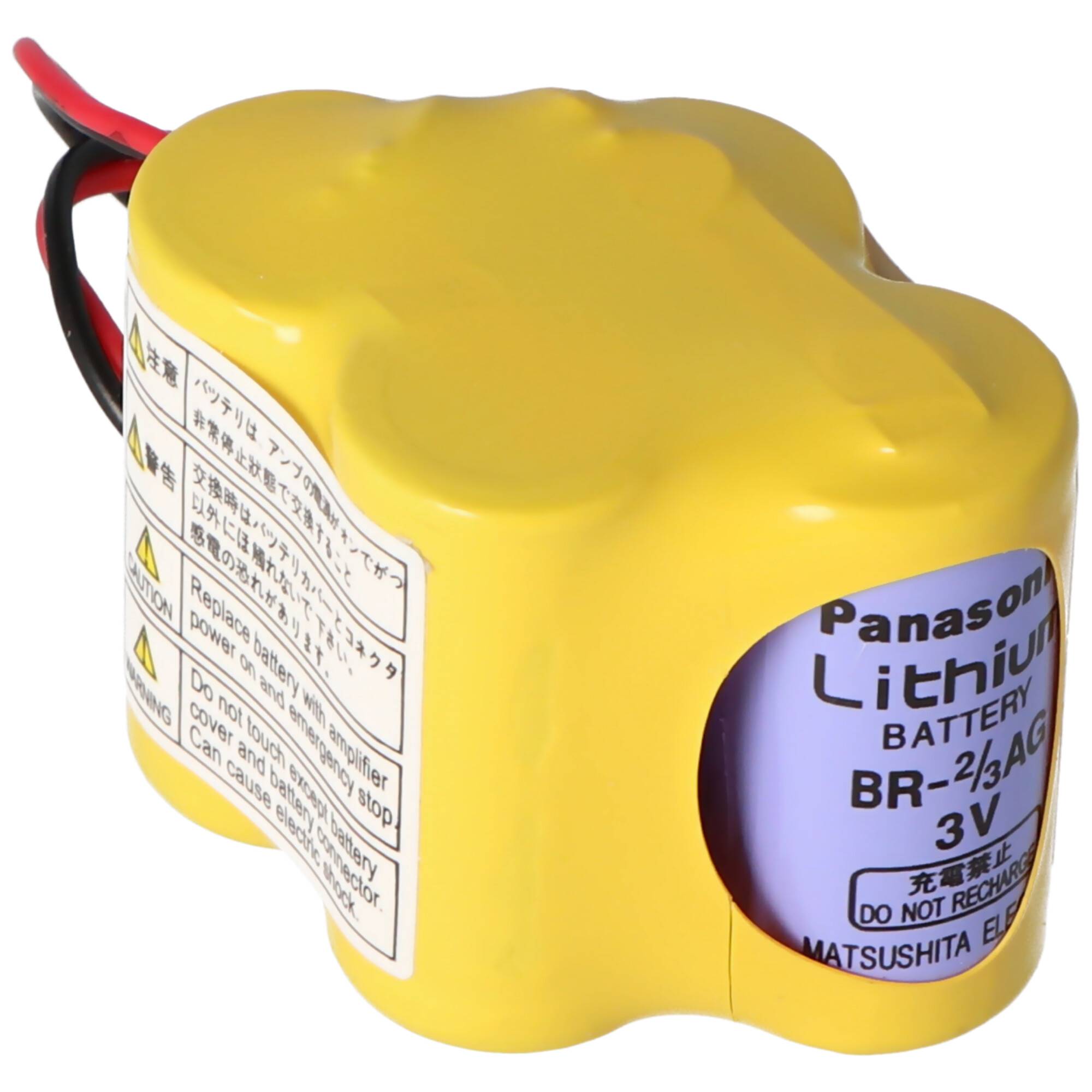 Panasonic Original Lithium Batterie 2400mAh CNC BR-2/3AGCT4A, Fanuc A98L-0031-0025, BR-2/3AG, mit Panasonic Zellen in E