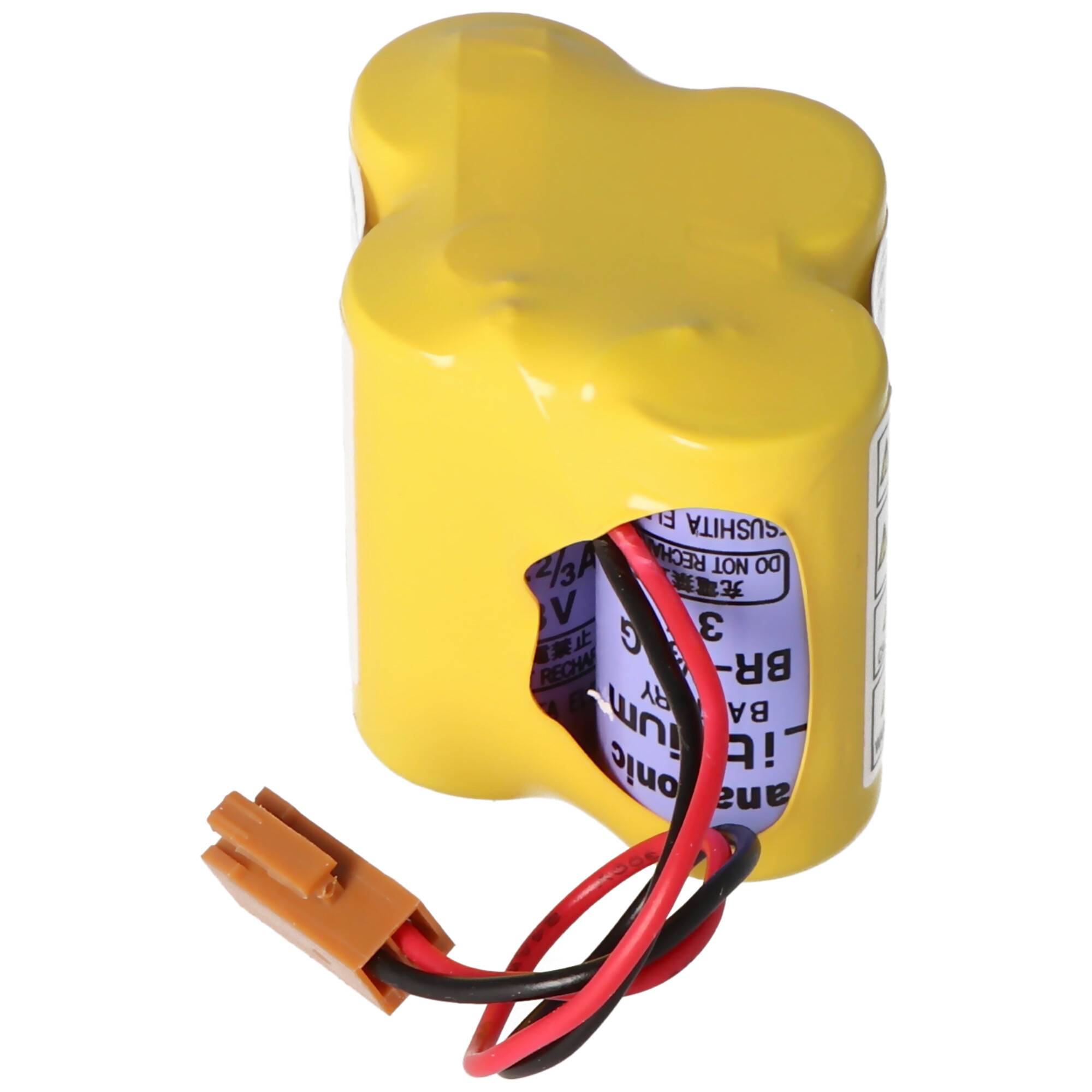 Panasonic Original Lithium Batterie 2400mAh CNC BR-2/3AGCT4A, Fanuc A98L-0031-0025, BR-2/3AG, mit Panasonic Zellen in E