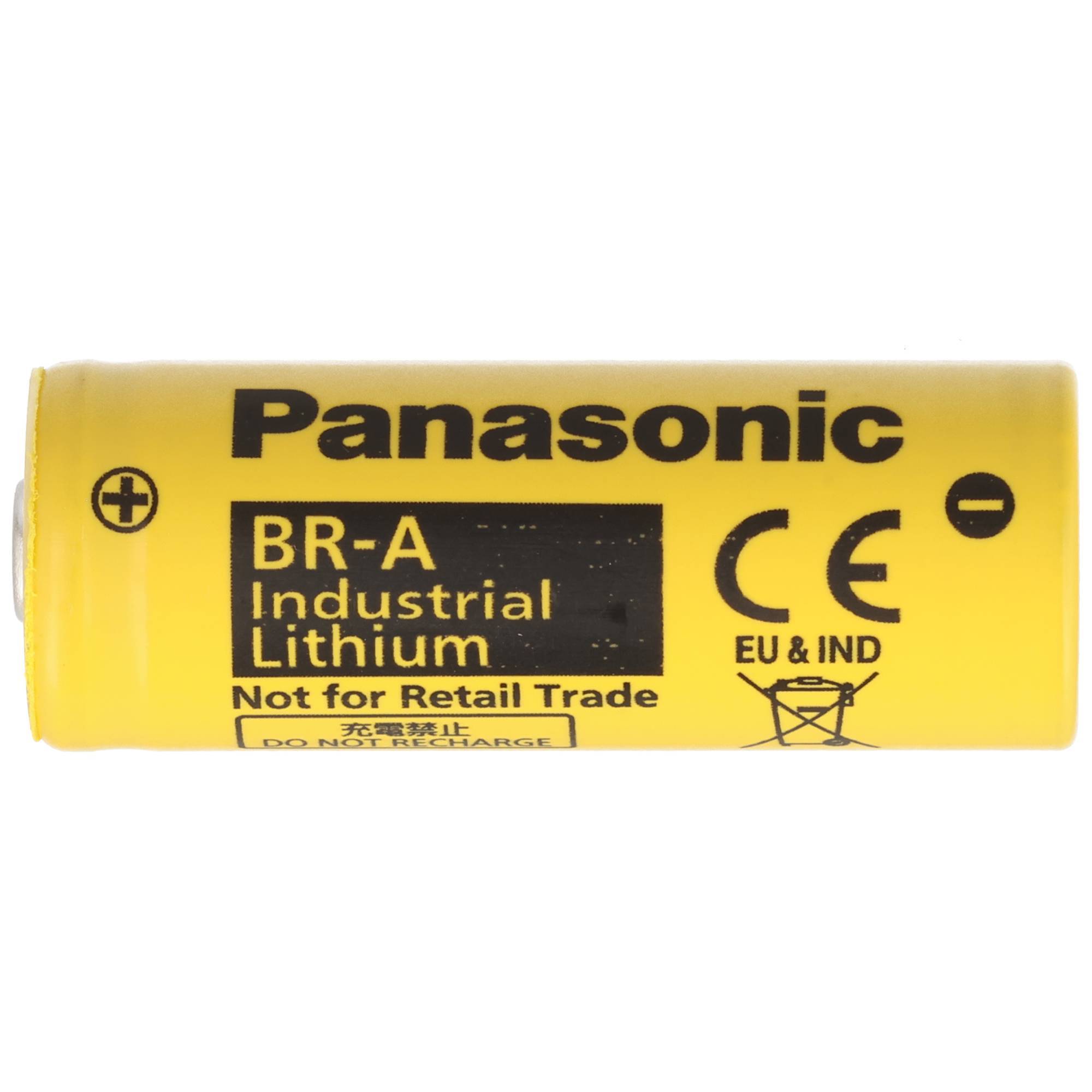 BR-A Panasonic Lithium Batterie ohne Lötfahne, 3,0 Volt