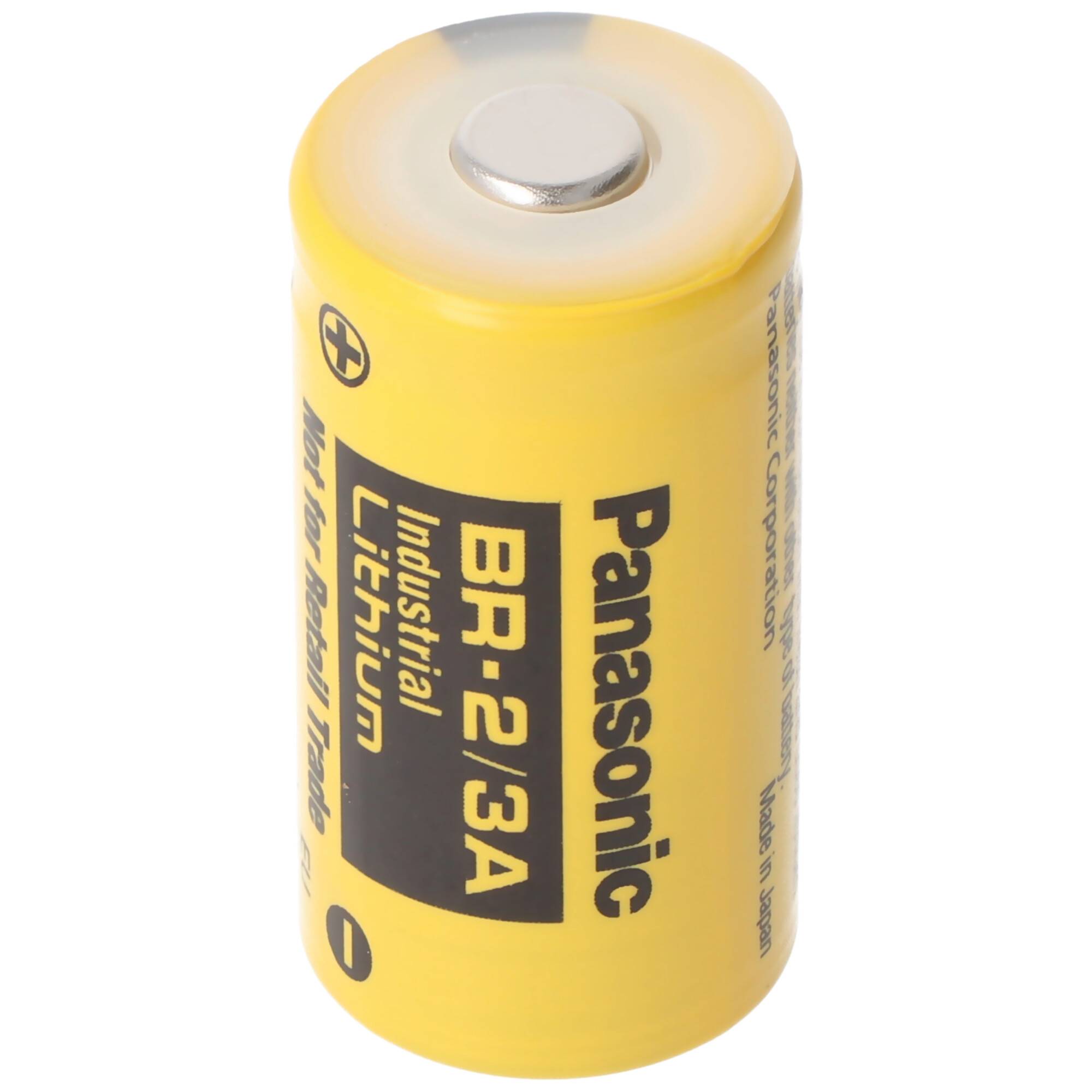 BR-2/3 A Panasonic Lithium Batterie ohne Lötfahne, 3,0 Volt
