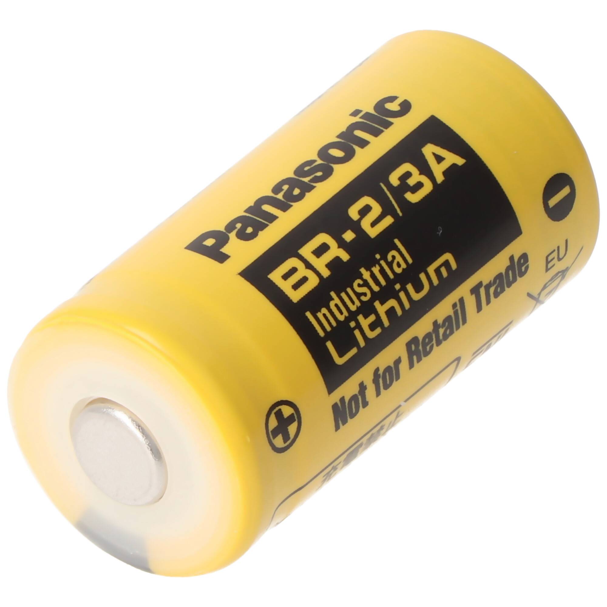 BR-2/3 A Panasonic Lithium Batterie ohne Lötfahne, 3,0 Volt