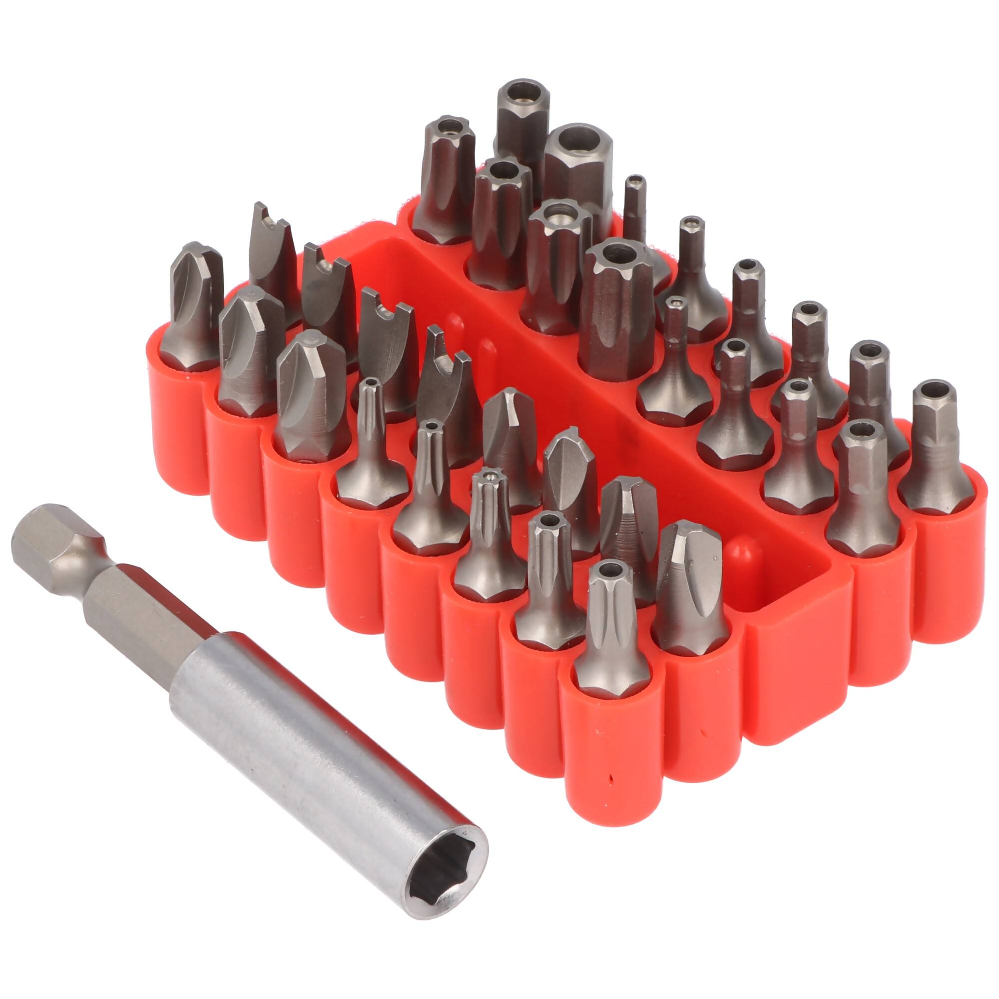 Universeller 33-teiliger Bitsatz für alle gängigen Schrauben mit Bithalter