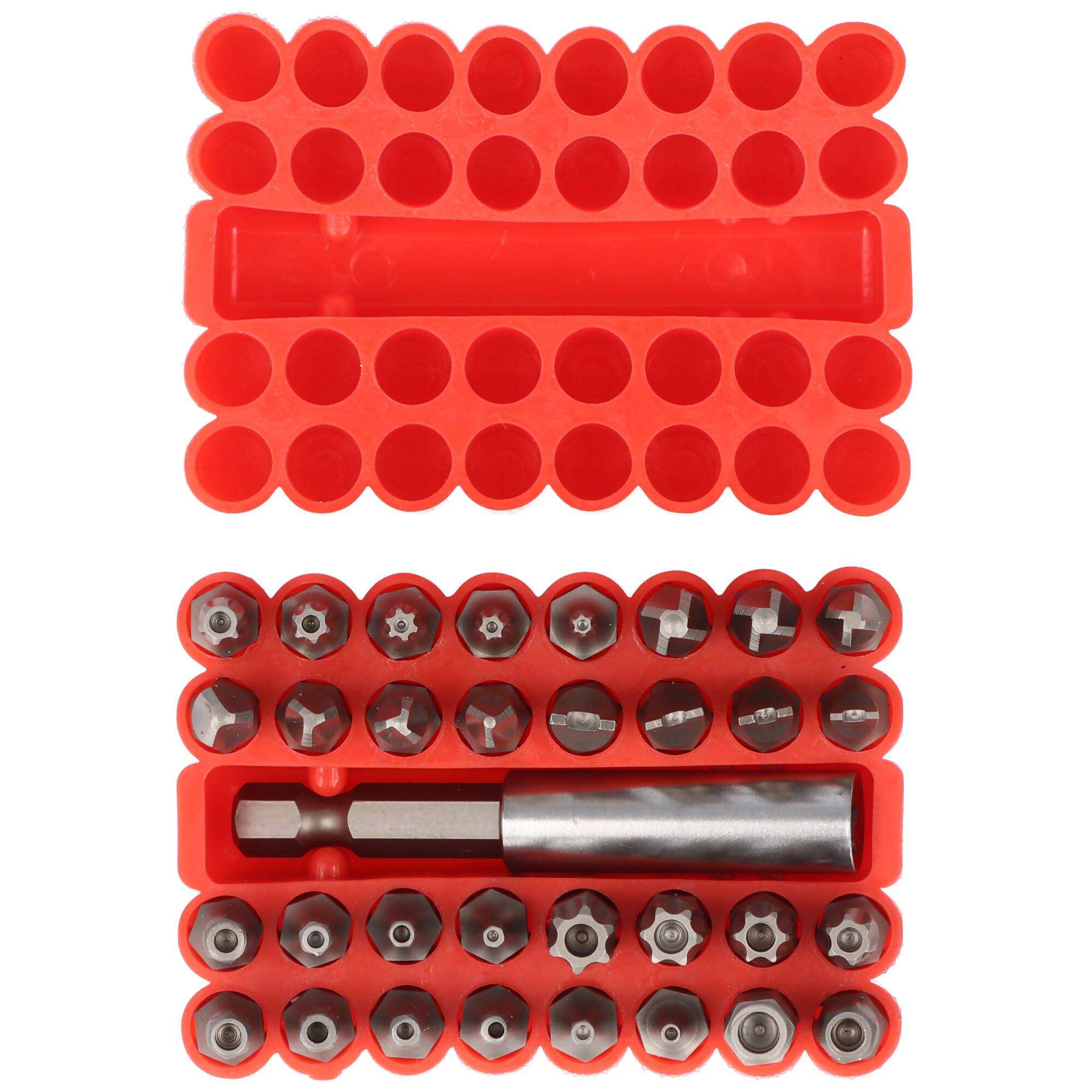 Universeller 33-teiliger Bitsatz für alle gängigen Schrauben mit Bithalter