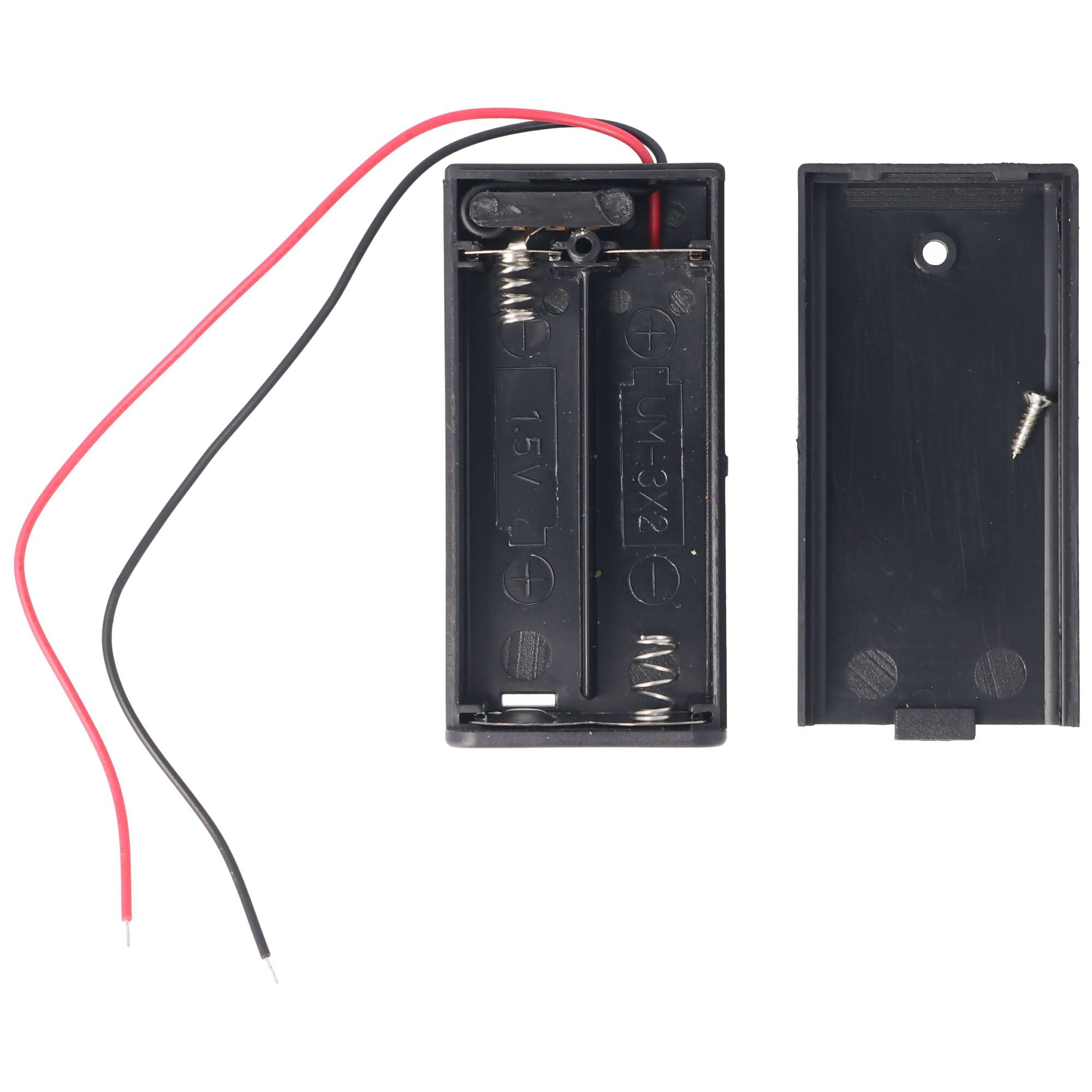 Batteriehalter für 2x Mignon AA LR6 Batterie mit An/Aus Schalter